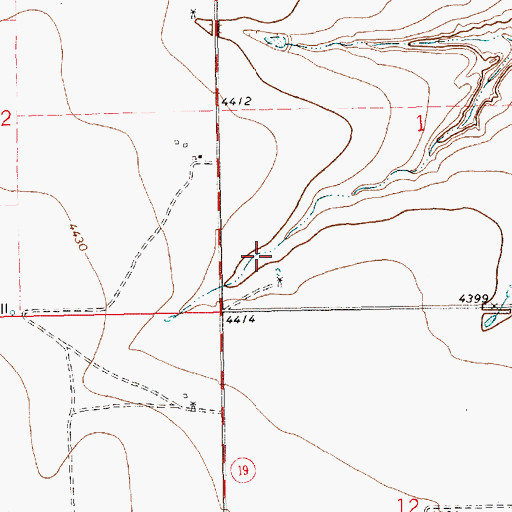 Topographic Map of 11451 Water Well, NM