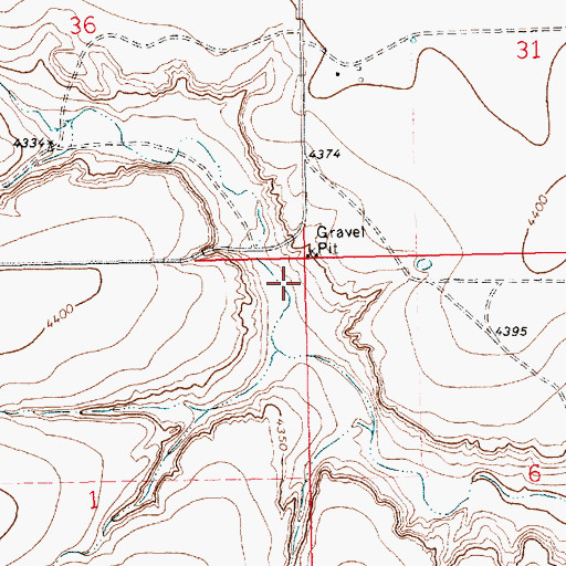 Topographic Map of 11450 Water Well, NM