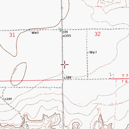 Topographic Map of 10934 Water Well, NM