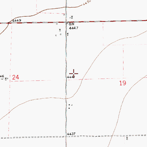 Topographic Map of 10232 Water Well, NM