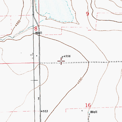 Topographic Map of 11503 Water Well, NM
