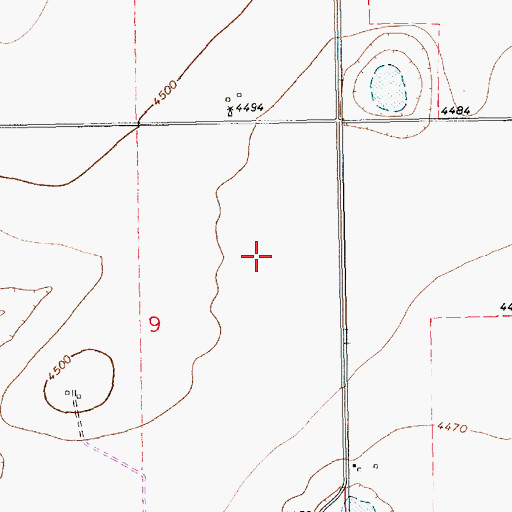 Topographic Map of 10928 Water Well, NM