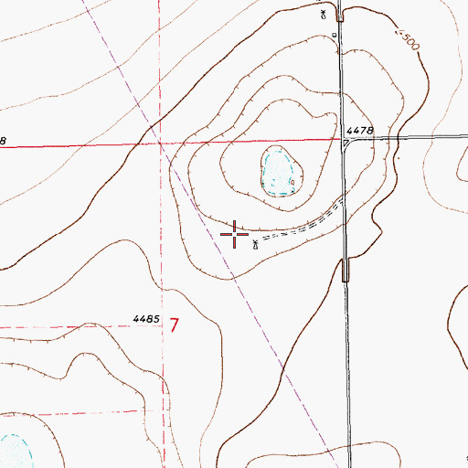 Topographic Map of 11476 Water Well, NM