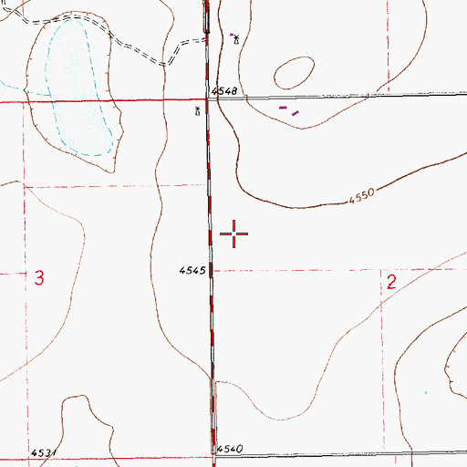 Topographic Map of 10223 Water Well, NM