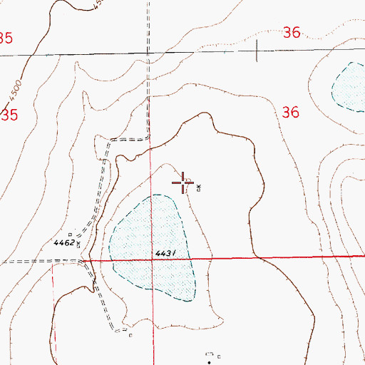 Topographic Map of 11489 Water Well, NM