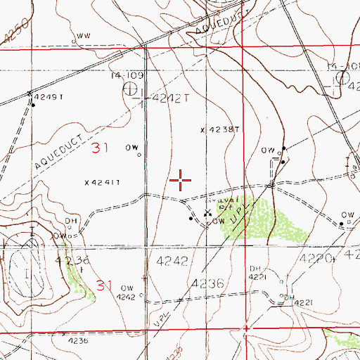 Topographic Map of 12663 Water Well, NM