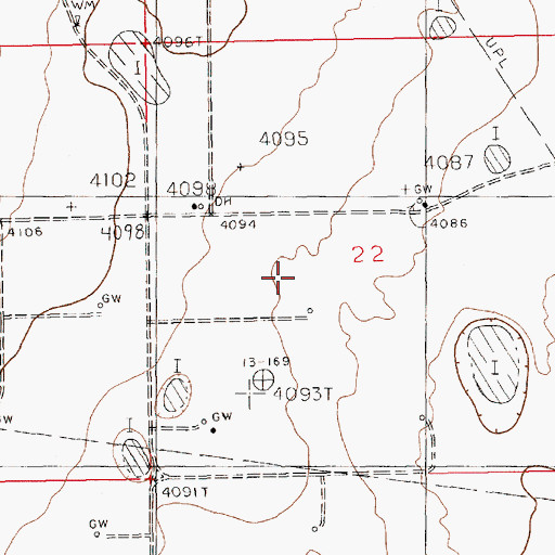 Topographic Map of 11103 Water Well, NM