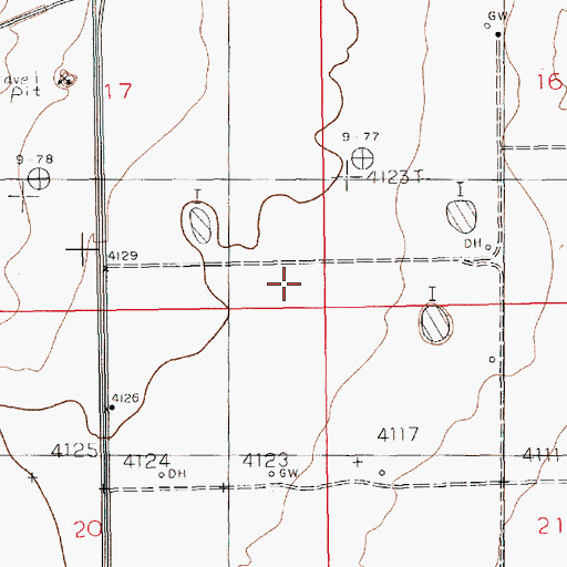 Topographic Map of 10159 Water Well, NM