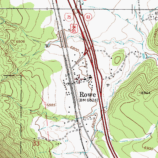 Topographic Map of Holy Family Catholic Cemetery, NM