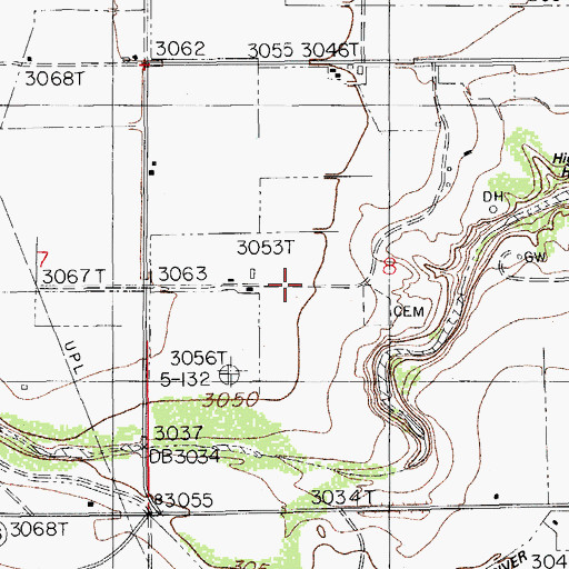 Topographic Map of Lookout (historical), NM