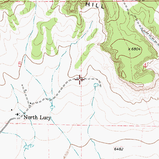 Topographic Map of Red Hill, NM