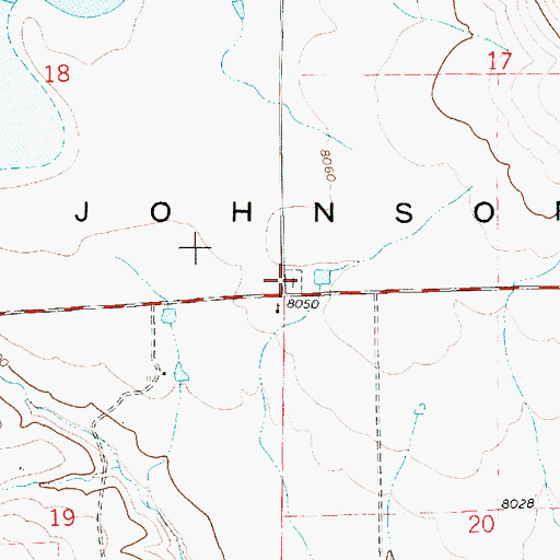 Topographic Map of Saint John's Methodist Episcopal Church Cemetery, NM