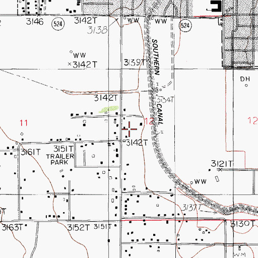 Topographic Map of 10212 Water Well, NM