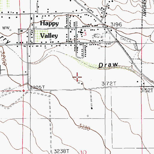 Topographic Map of 10209 Water Well, NM