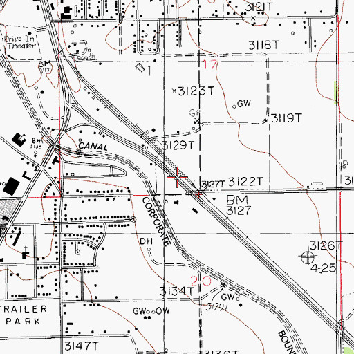 Topographic Map of 10234 Water Well, NM