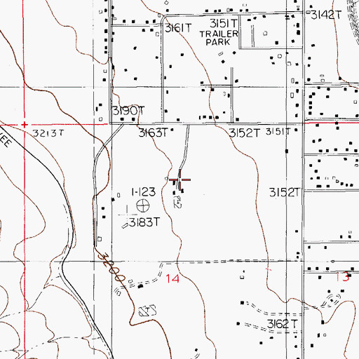 Topographic Map of 10213 Water Well, NM