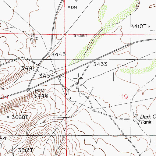 Topographic Map of 10264 Water Well, NM