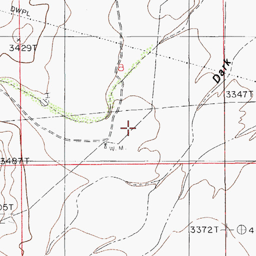 Topographic Map of 10262 Water Well, NM