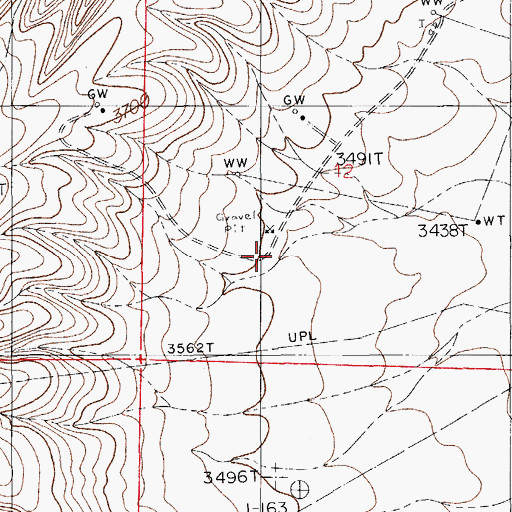 Topographic Map of 10258 Water Well, NM
