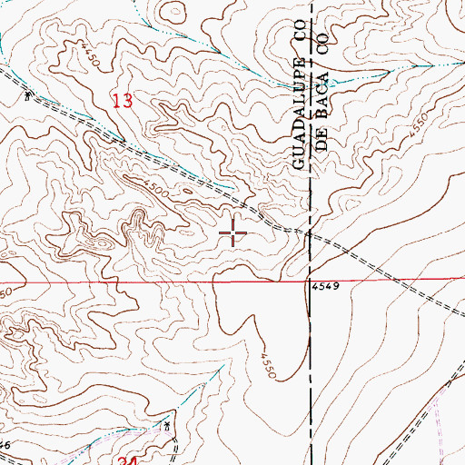 Topographic Map of 10730 Water Well, NM