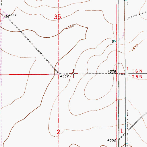 Topographic Map of 10602 Water Well, NM
