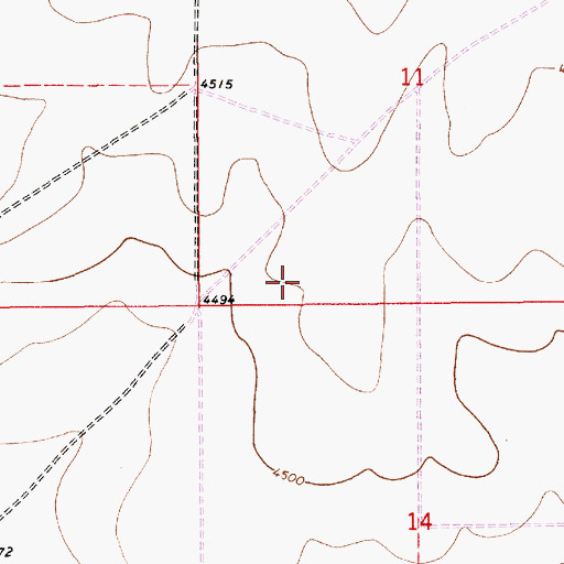 Topographic Map of 10610 Water Well, NM