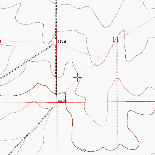 Topographic Map of 10606 Water Well, NM