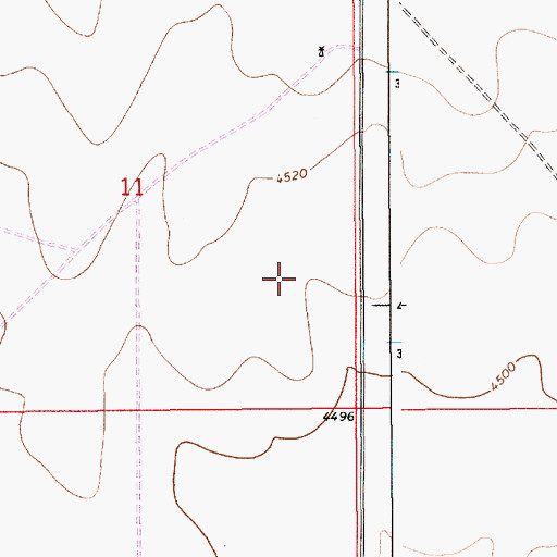 Topographic Map of 10605 Water Well, NM
