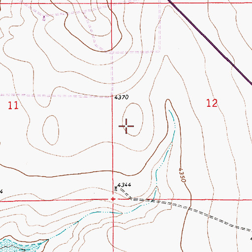 Topographic Map of 10461 Water Well, NM