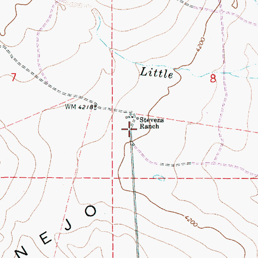 Topographic Map of 10009 Water Well, NM