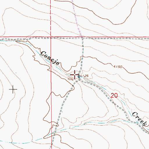 Topographic Map of 10014 Water Well, NM