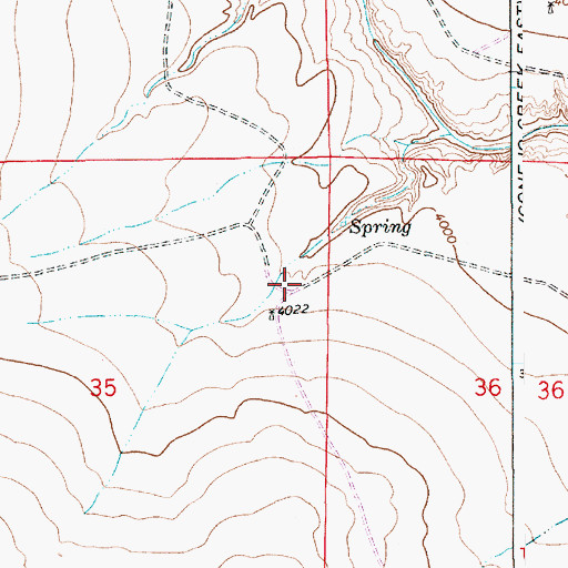 Topographic Map of 10018 Water Well, NM