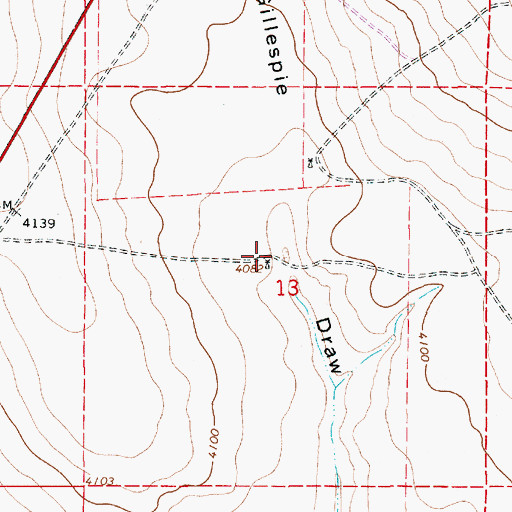 Topographic Map of 10766 Water Well, NM