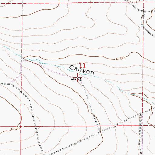 Topographic Map of 10776 Water Well, NM