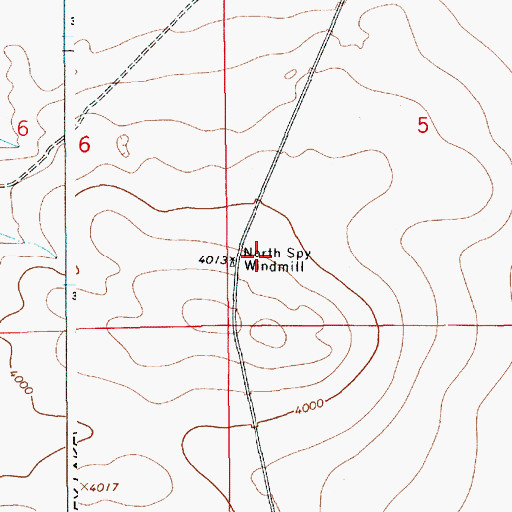 Topographic Map of 10714 Water Well, NM