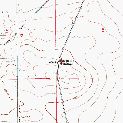 Topographic Map of 10713 Water Well, NM