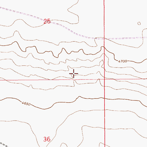 Topographic Map of 10314 Water Well, NM