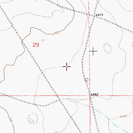 Topographic Map of 10472 Water Well, NM
