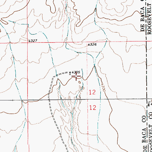 Topographic Map of 10344 Water Well, NM