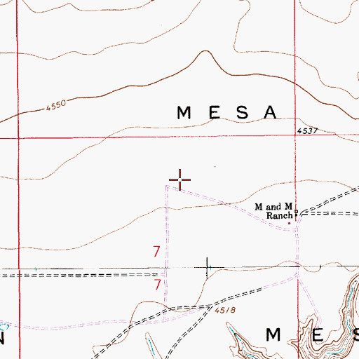 Topographic Map of 10340 Water Well, NM