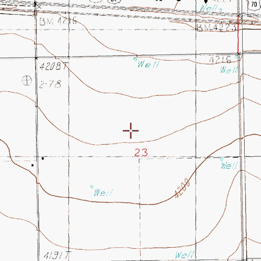 Topographic Map of 10772 Water Well, NM