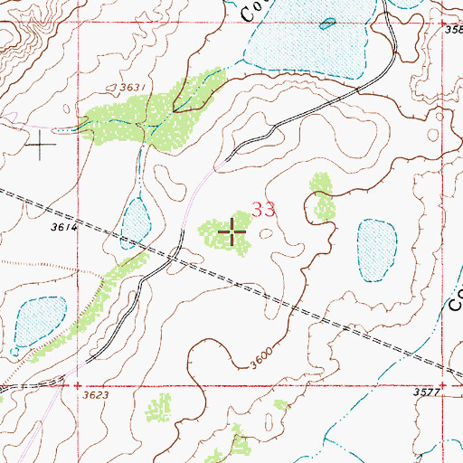 Topographic Map of 10755 Water Well, NM