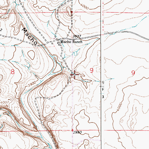 Topographic Map of 10750 Water Well, NM