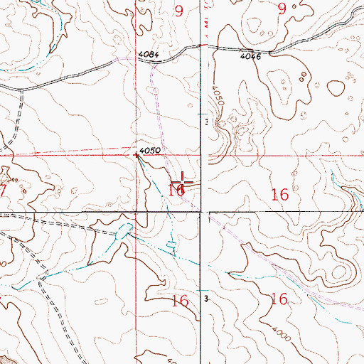 Topographic Map of 10452 Water Well, NM