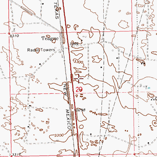 Topographic Map of 10544 Water Well, NM