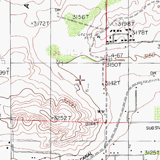 Topographic Map of 10191 Water Well, NM