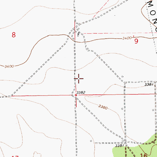 Topographic Map of 10586 Water Well, NM