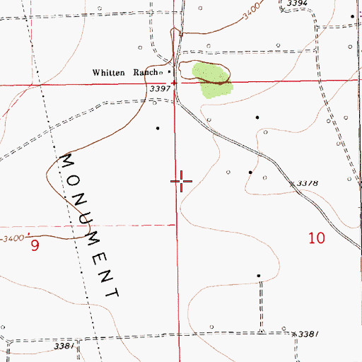 Topographic Map of 10583 Water Well, NM