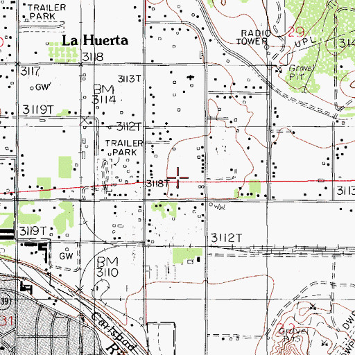 Topographic Map of 10204 Water Well, NM