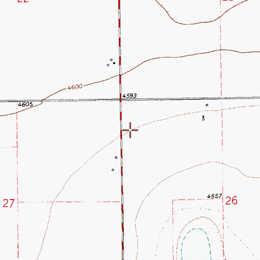 Topographic Map of 10203 Water Well, NM